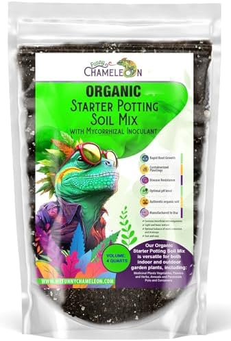 Organic Seed Starter Soil – Seed Starting Mix with Mycorrhizal Fungi – Natural Root Stimulator – Potting Soil for Vegetables and Herbs (4 QUARTS) by GARDENWISE