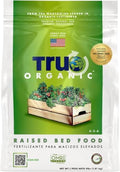 True Organic Raised Bed Food – Organic Fertilizer for Herbs, Flowers, Vegetables & Fruits – 4lb Bag Covers 30 Sq. Ft. (Pack of 6) by True+Organic