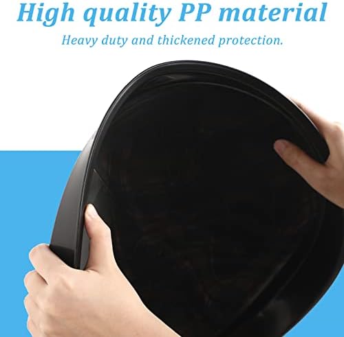 Eccliy 6 Pack Plastic Plant Saucer, Round, 16 Inch, Black - Image 3