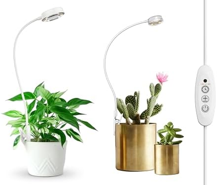 SANSI Grow Lights for Indoor Plants, LED Pot Clip Plant Light for Growing, 10 W+ 5 W, 2 Pack by SANSI