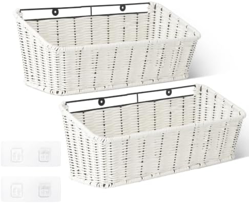 GRANNY SAYS Wicker Hanging Basket, RV Storage and Organization, 2 Pack by GRANNYSAYS