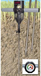 AgraTronix 8180 Soil Compaction Tester - 24 in. Probe, 300 PSI, Rubber Grip Handles, Water Filled Stainless Dial | Agricultural Supplies - Image 4