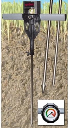 AgraTronix 8180 Soil Compaction Tester - 24 in. Probe, 300 PSI, Rubber Grip Handles, Water Filled Stainless Dial | Agricultural Supplies - Image 4