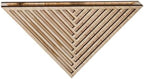 Triangle Wall Planter for Dry Plants, Hollow Out Geometric Wooden Wall Decor, Natural Wood Creative Home Decor Display Shelf for Flower Arrangements, Living Room, Entryway, Balcony by Unknown