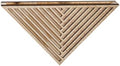 Triangle Wall Planter for Dry Plants, Hollow Out Geometric Wall Decor, Natural Wood Creative Home Decor Display Shelf for Flower Arrangements, Living Room, Entryway, Balcony by Unknown