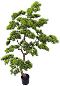 5ft Artificial Bonsai Tree - Large Faux Plants Indoor with Ceramic Pot, Realistic Fake Plants Decor for Home Office, Living Room, Farmhouse Zen Decor by Alonfala