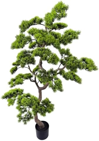 5ft Artificial Bonsai Tree - Large Faux Plants Indoor with Ceramic Pot, Realistic Fake Plants Decor for Home Office, Living Room, Farmhouse Zen Decor by Alonfala
