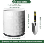 12 Inch Ceramic Plant Pot with Drainage - Image 2