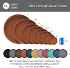 The HC Companies Round Prima Flower Pot Saucers - Plastic Plant Saucer for Outdoors & Indoors - Traditional Plant Pot Trays for Water Drainage -Durable Plant Tray (17.5-inch Warm Gray, Pack of 1) - Image 6