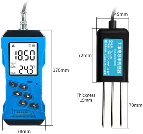 7 in 1 Soil Tester,Nitrogen,Phosphorus,Potassium Npk Tester,Ph,Moisture,Nutrient Conductivity,Ec for Farm,Golf,Orchard,Nursery,Garden - Image 4
