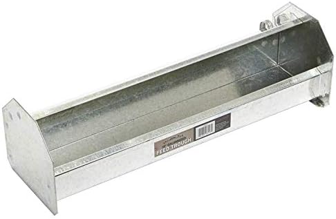 Double-Tuf® Metal Poultry Trough Feeder | Galvanized Steel Poultry Trough Feeder | 18" by Double-Tuf