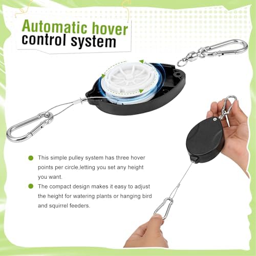 Plant Pulleys for Hanging Plants, Heavy Duty Retractable Hangers - Image 5