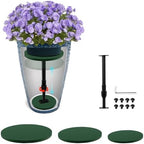 Axcoix Plant Risers for Inside Pots, 12-21" Rise Wooden Planter Inserts by Axcoix