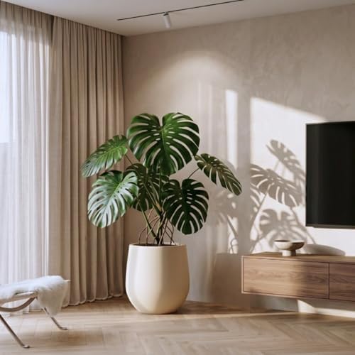 KUTE NEST 15" Premium Corso Fiberstone Outdoor Planter - Kilim Beige - Image 3