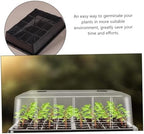 Levemolo 1 Set Reusable Plastic Plant Tray with Humidity Dome Nursery Starter Tray for Seedling Germination for Gardening for Flowers Fruits and Vegetables - Image 3