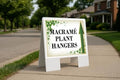Macramé Plant Hangers St. Patrick'S Day Irish Fancy Clover Tan Up Arrows A-Frame Single Sided 23x23 in. Yard Road Sign by WorkHouseSigns