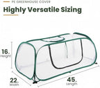 Garden Bed Cover, Greenhouse, Plastic Hot House - Image 6