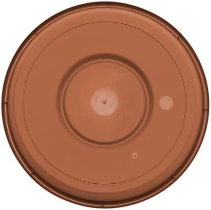 Bloem Terra 24" Round Plastic Plant Saucer, Lightweight UV-Resistant Indoor/Outdoor Flower Pot Tray - Fits 24-inch Planter Pots, Terra Cotta, 2-Pack - Image 5