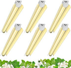 Barrina 3FT T8 Grow Light, 30W Full Spectrum Plant Light, Yellow, 6 Packs by Barrina