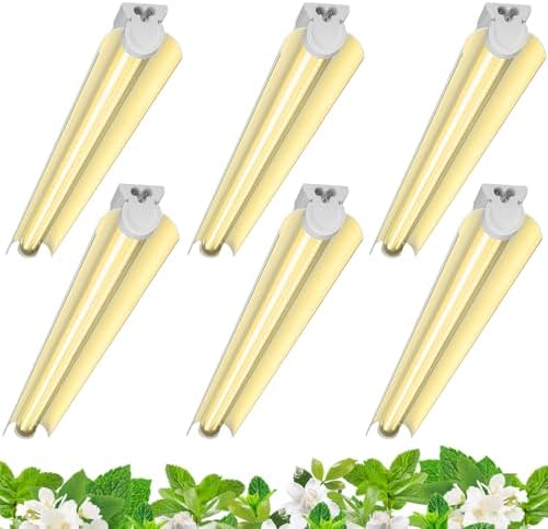 Barrina 3FT T8 Grow Light, 30W Full Spectrum Plant Light, Yellow, 6 Packs by Barrina