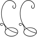 E-view Ornament Display Stand Set of 2 - Metal Stand Flower Pot Holder Rack for Hanging Glass Globe Air Plant Terrarium, Lantern, Witch Ball - Iron Home Wedding Decoration (18") by Unknown