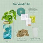 Modern Sprout Garden Jar Gift Pack - Hydroponic Kit - Basil, Parsley & Mint - Image 6