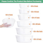 M METERXITY 10-Pack Plastic Plant Saucer, 10 Inch Clear Thin Plant Saucer Drip Tray for Indoor/Outdoor, Planter Liners Nursery Pots - Image 6