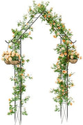 Garden Arch Arbor Trellis for Climbing Plants 8.5Ft Metal Arch Trellis by OYEAL