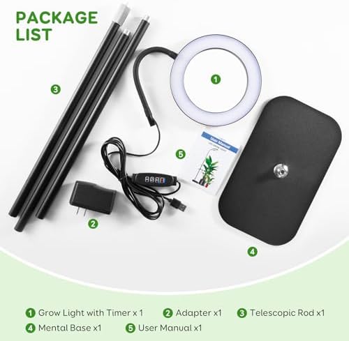 Full Spectrum 68" Floor Grow Lights for Indoor Plants with Base - Image 6