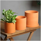 Flower pots Planter For Indoor Cylindrical Breathable Outdoor Indoor(9cm) - Image 4