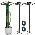 MorningRo 2 Pack 60 Inch Dragon Fruit Trellis Adjustable Garden Metal Plant Climbing Support with Wide Stretch Ties for Outdoor Vertical Gardens Vining Plants by MorningRo