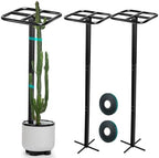 MorningRo 2 Pack 60 Inch Dragon Fruit Trellis Adjustable Garden Metal Plant Climbing Support with Wide Stretch Ties for Outdoor Vertical Gardens Vining Plants by MorningRo