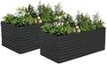 NAVINE 6x3x3ft Outdoor Metal Raised Garden Bed, Metal Planter Box, 2-Pack by NAVINE