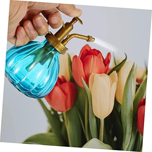 Vintage Glass Watering Can Spray Bottle Set, 2Pcs Blue - Image 5