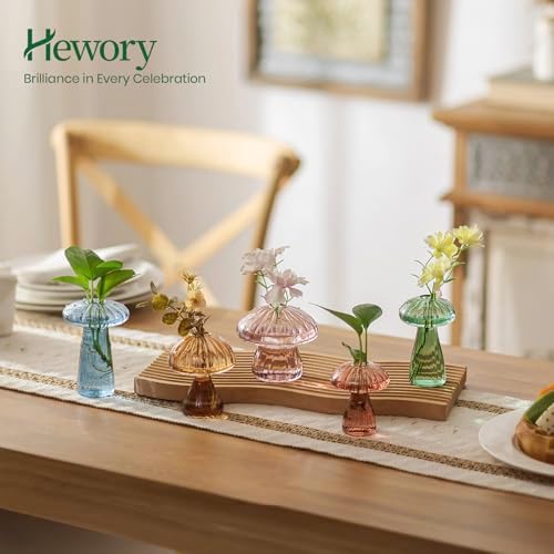 Hewory Plant Propagation Stations: 10PCS Colored Mushroom Vase for Flower - Image 4