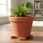 LemonRoad 12 Set Terra Cotta Cement Pot Feet for Outdoor Planters, Sector - Image 5