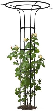 Trellis for Climbing Plants Outdoor 69" H, Mushroom Top Trellis,1Pack by TrellumeGardenHome