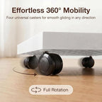 18.1 Inch Square Rolling Plant Caddy Saucer with Wheels, Heavy Duty Wheeled Planter Stand for Potted Plant, Coaster Roller Base Tray with Casters, Flower Pot Dolly Holder for Indoor Outdoor - Image 3
