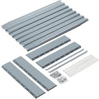 Land Guard 2 Pack 8×4×2ft Galvanized Raised Garden Bed Kit, Galvanized Planter Raised Garden Boxes Outdoor, Large Metal Raised Garden Beds for Vegetables (Modern Grey) - Image 4