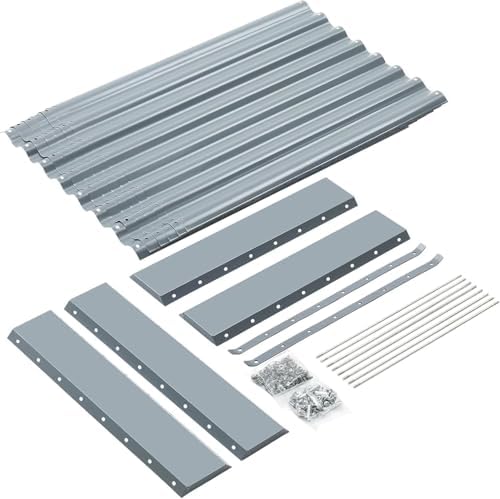 Land Guard 2 Pack 8×4×2ft Galvanized Raised Garden Bed Kit, Galvanized Planter Raised Garden Boxes Outdoor, Large Metal Raised Garden Beds for Vegetables (Modern Grey) - Image 4