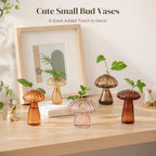 Glasseam Mushroom Plant Propagation Station, 10Pcs Small Glass Vases Bulk - Image 6