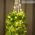 Mkono Fake Hanging Plant with Pot, Artificial Plants for Home Decor Indoor Macrame Plant Hanger with Fake Vines Greenery for Bedroom Bathroom Kitchen Office Decor - Image 7