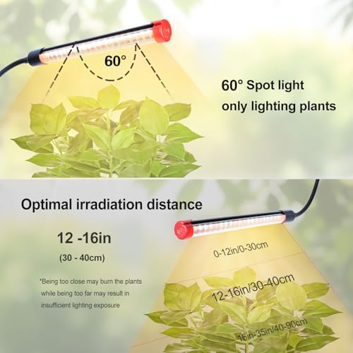 4Pack Full Spectrum Clip Grow Lights for Indoor Plants - Image 5