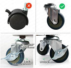 Plant Caddy with Wheels 20 Inch 2 Pack, Heavy Duty Metal Plant Stand & Dolly with Lockable Casters, Holds 310 lbs for Indoor Outdoor Large Flower Pots, Black - Image 3