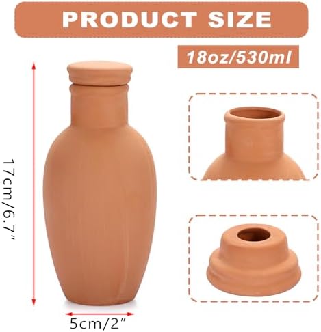 JUXYES 6 Pack Terracotta Self Watering Pots Watering System Planter Spikes - Image 3