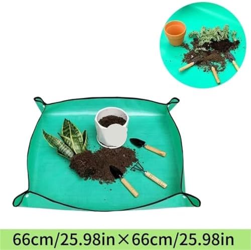 2 PCS Waterproof Foldable Gardening Mat – Anti-Mess Pad for Transplanting & Repotting for Plants Transplanting(100x100cm) - Image 6