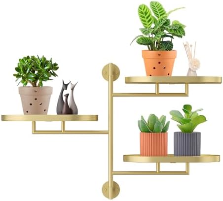 Window Plant Shelf, Wall Mounted Rotating Plant Holder Indoor by YFFSRJDJ