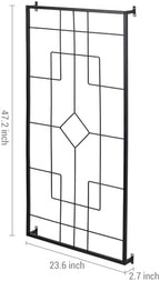 MyGift 3.9 Ft Metal Garden Trellis, Wall Mounted Climbing Plant Support - Image 5
