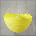 Liudan Hanging Basket Hanging Flower Pot with Plastic Chain Wall Mounted Plant Basket Planters for Home Garden Indoor Outdoor Balcony Hanging Plant Pots (Color : Yellow) by Unknown
