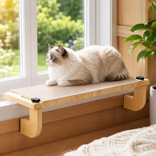 Adnee Natural Wood Window Sill Plant Shelf, Adjustable Window Sill Extender - Image 6